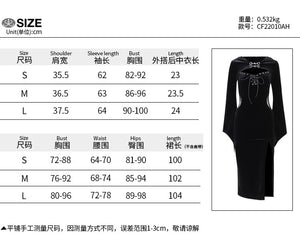 Black Long Sleeve Cut Out Dress