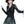 Black Long Sleeve V Neck T Shirt Women's
