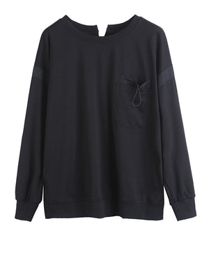 Black Long Sleeves T Shirt Women