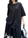 Black Long T Shirts For Women's
