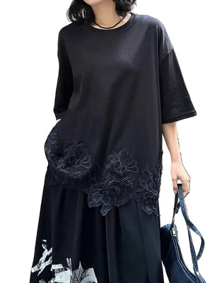 Black Long T Shirts For Women's