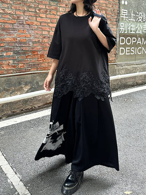 Black Long T Shirts For Women's