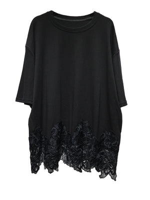 Black Long T Shirts For Women's