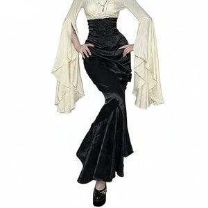 Black Maxi Goth Skirt