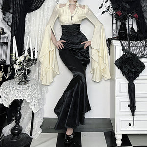 Black Maxi Goth Skirt