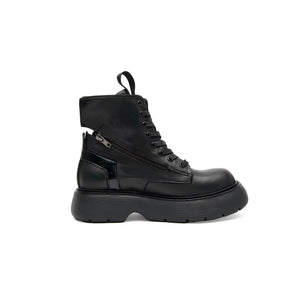 Black Men Boots Chunky Sole