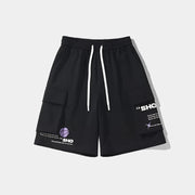Black Herren Cargo Shorts