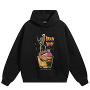 Black Mens Y2K Hoodies