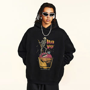 Black Mens Y2K Hoodies