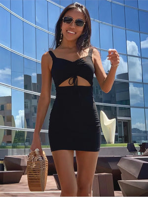 Black Mini Dress Cut Out