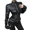 Black Motorcycle Jacket Women's
