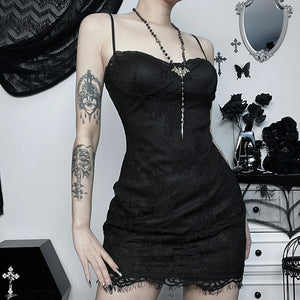 Black Net Cut Out Bodycon Dress