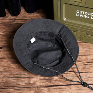 Tactical Hip Hop Punk Techwear Bucket Hat Men Women Outdoor Camping Sun Hat Multifunction Detachable Buckle Fisherman Ha
