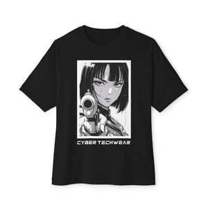 Black Oversized Gym Shirt Anime