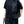 Black Oversized Pocket T-shirts Women's - product view on white background