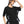 Black Oversized T Shirts For Women - product view on white background