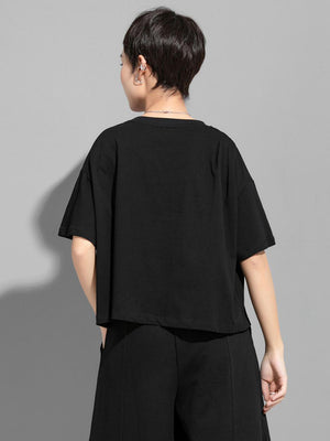 Black Oversized T Shirts Women's