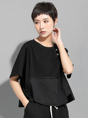 Black Oversized T Shirts Women's