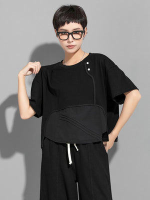 Black Oversized T Shirts Women's