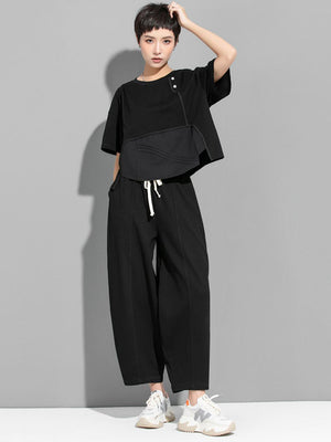 Black Oversized T Shirts Women's