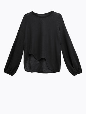 Black Plain T Shirt Women