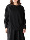 Black Plain T Shirt Women's