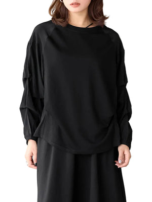 Black Plain T Shirt Women's