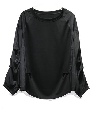 Black Plain T Shirt Women's