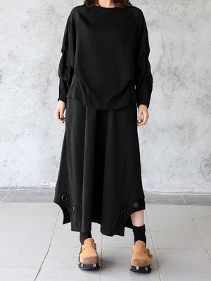 Black Plain T Shirt Women's