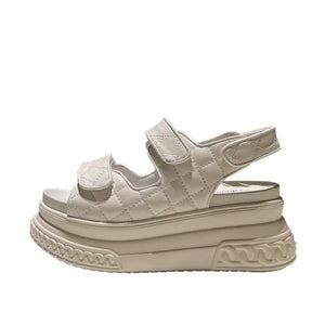 Black Platform Chunky Sandals