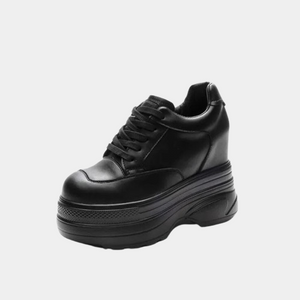 Black Platform Comfort Sneakers