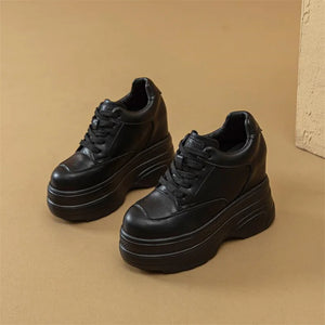 Black Platform Comfort Sneakers