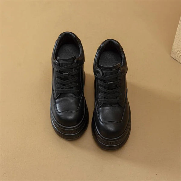 Black Platform Comfort Sneakers