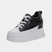 Neue Schwarze Modische Plateau-Sneaker