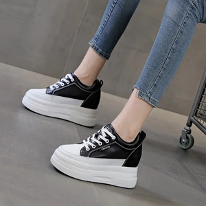 Black Platform Fashion Sneakers New