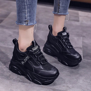 Black Platform High Top Sneakers