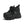 Black Platform PU Leather Chunky Sneakers