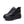 Black Platform PU Leather Women Sneakers