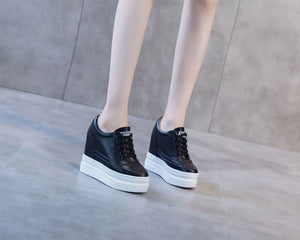 Black Platform Shoes Sneakers