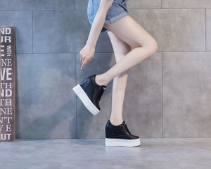 Black Platform Shoes Sneakers