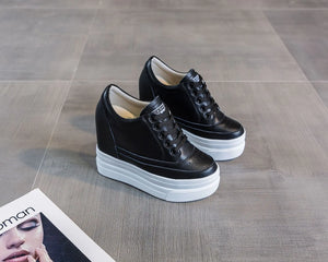 Black Platform Shoes Sneakers