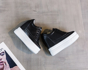 Black Platform Shoes Sneakers