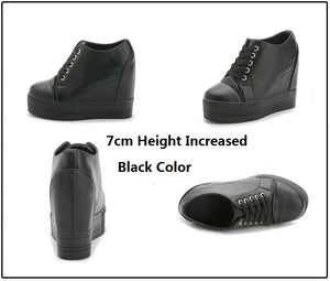 Black Platform Sneakers Casual