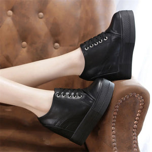 Black Platform Sneakers Casual