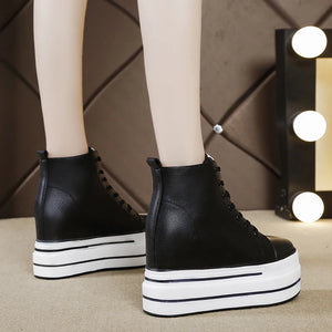 Black Platform Sneakers Chunky