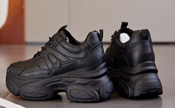 Black Platform Sneakers Fashion
