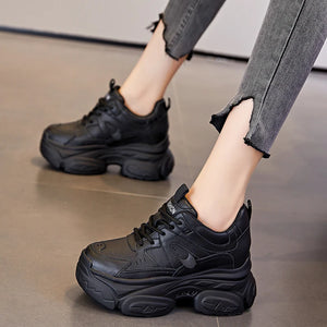 Black Platform Sneakers Fashion
