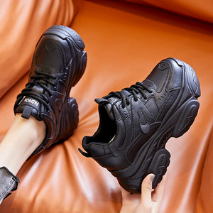 Black Platform Sneakers Fashion