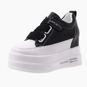 Black Platform Sneakers High Tops