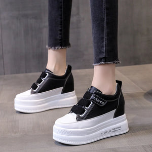 Black Platform Sneakers High Tops